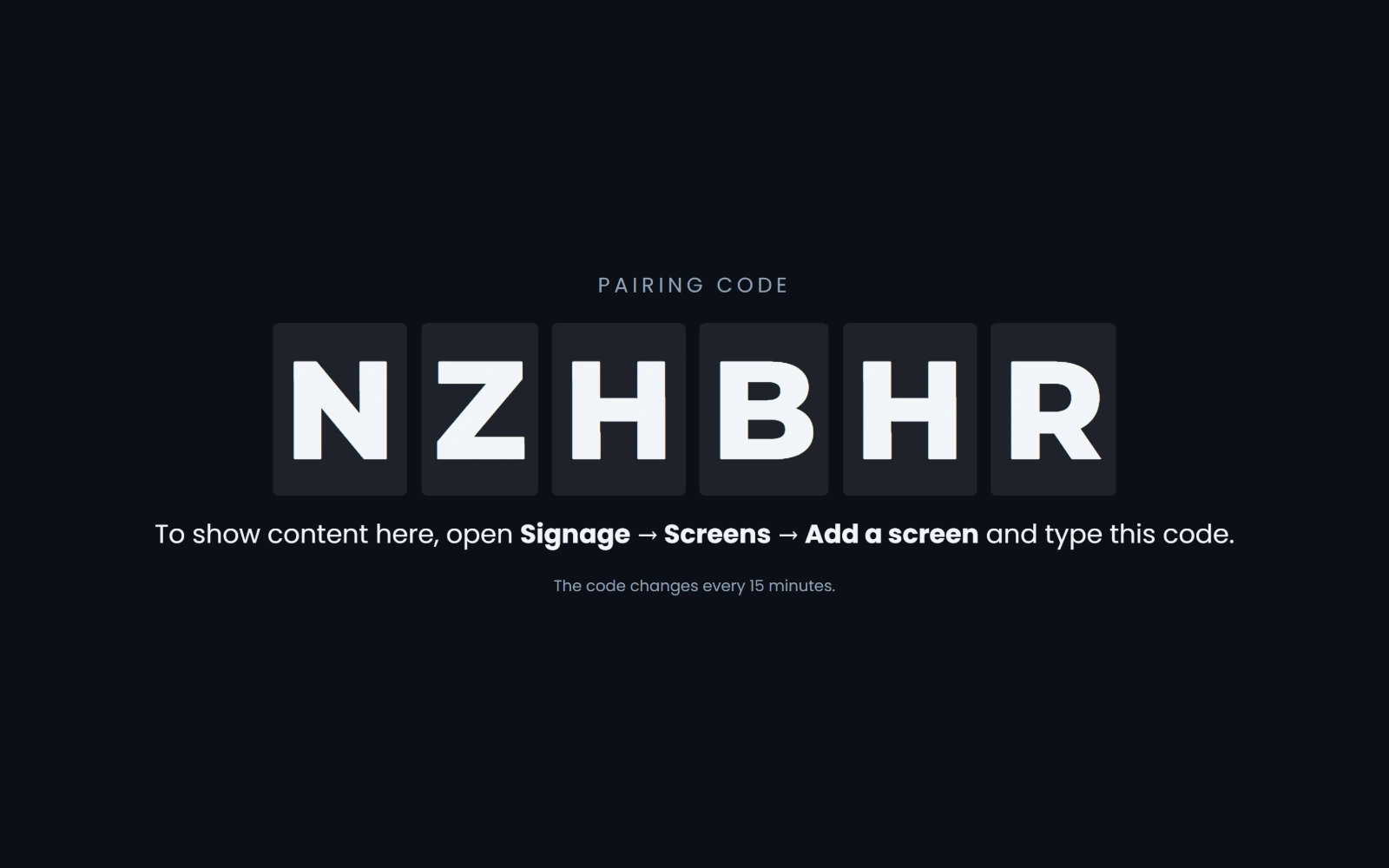 The screen shows a code